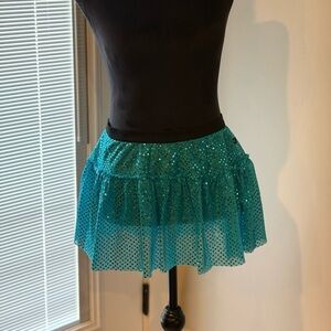 Sparkle Athletic Running Skirt - Blue